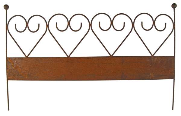 Wunderschöner Rankzaun Herzen ca. 51 cm - Gartendekoration